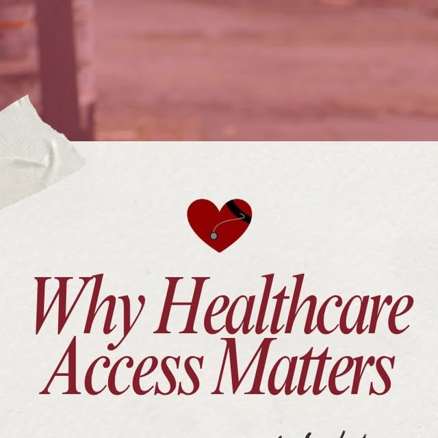 Instagram post on why healthcare access should not depend on your zip code