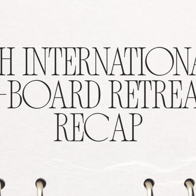 Instagram post recapping the H4H International e-board retreat